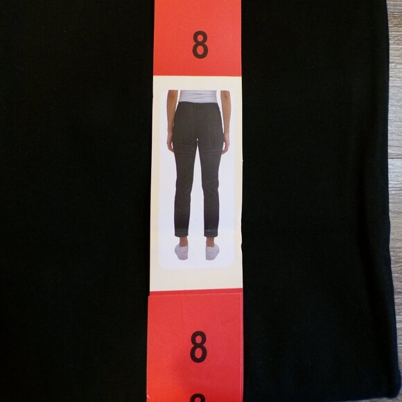 JACHS NEW YORK Women's Girlfriend Straight Leg Ankle Pant Black Sz: 6, 8, 10, 14 - Picture 7 of 13